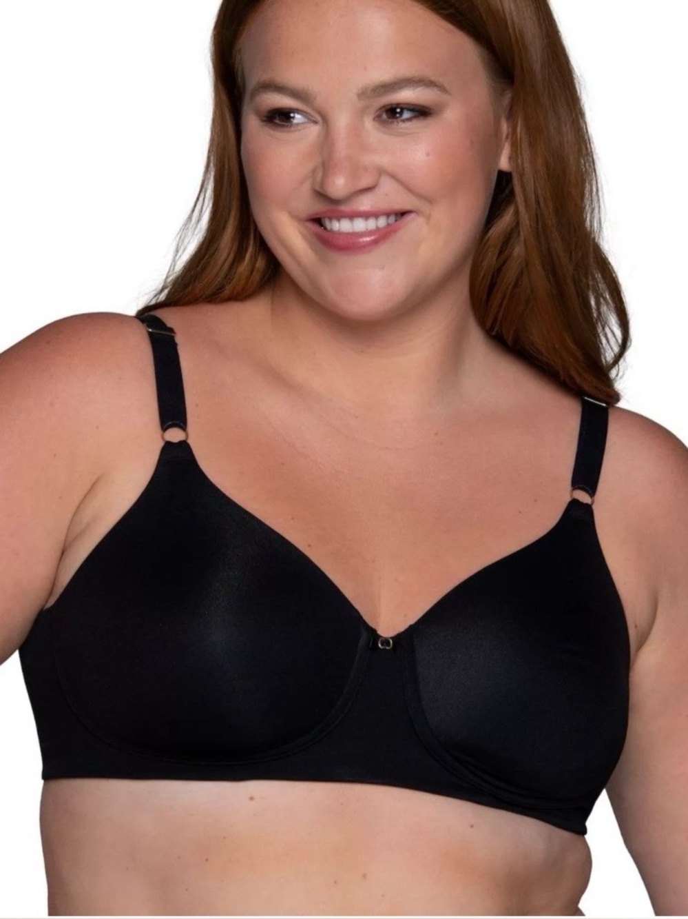 Vanity Fair Beauty Back Wireless Bra Women’s US Size 34DD Black 72345